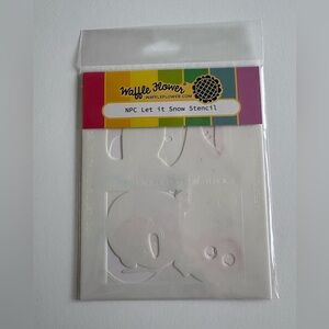 Waffle Flower NPC Let It Snow Stencil